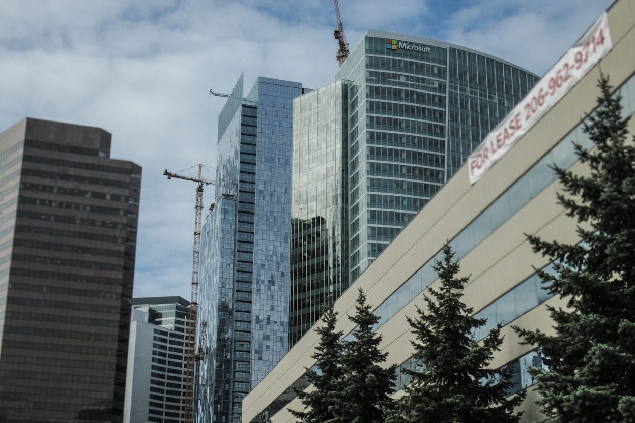 Ottawa downtown with multiple federal buildings