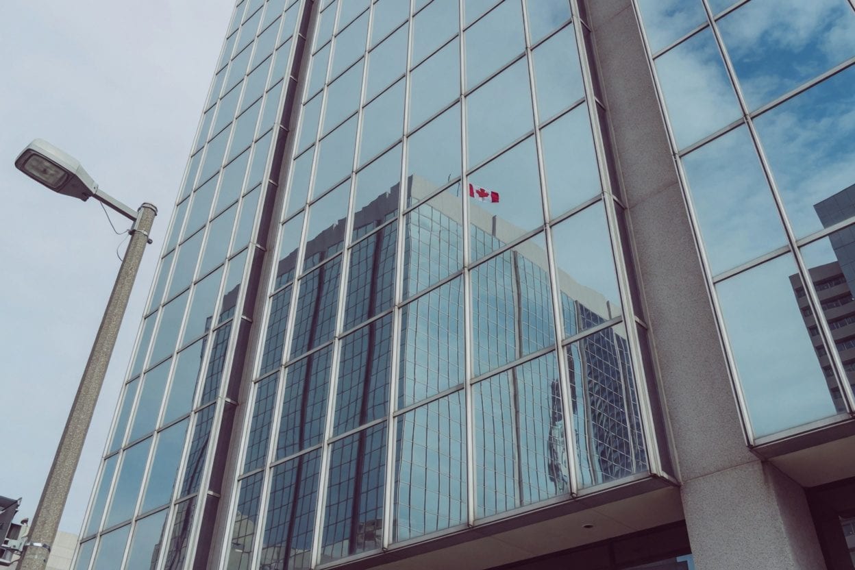 Federal government building in downtown Ottawa