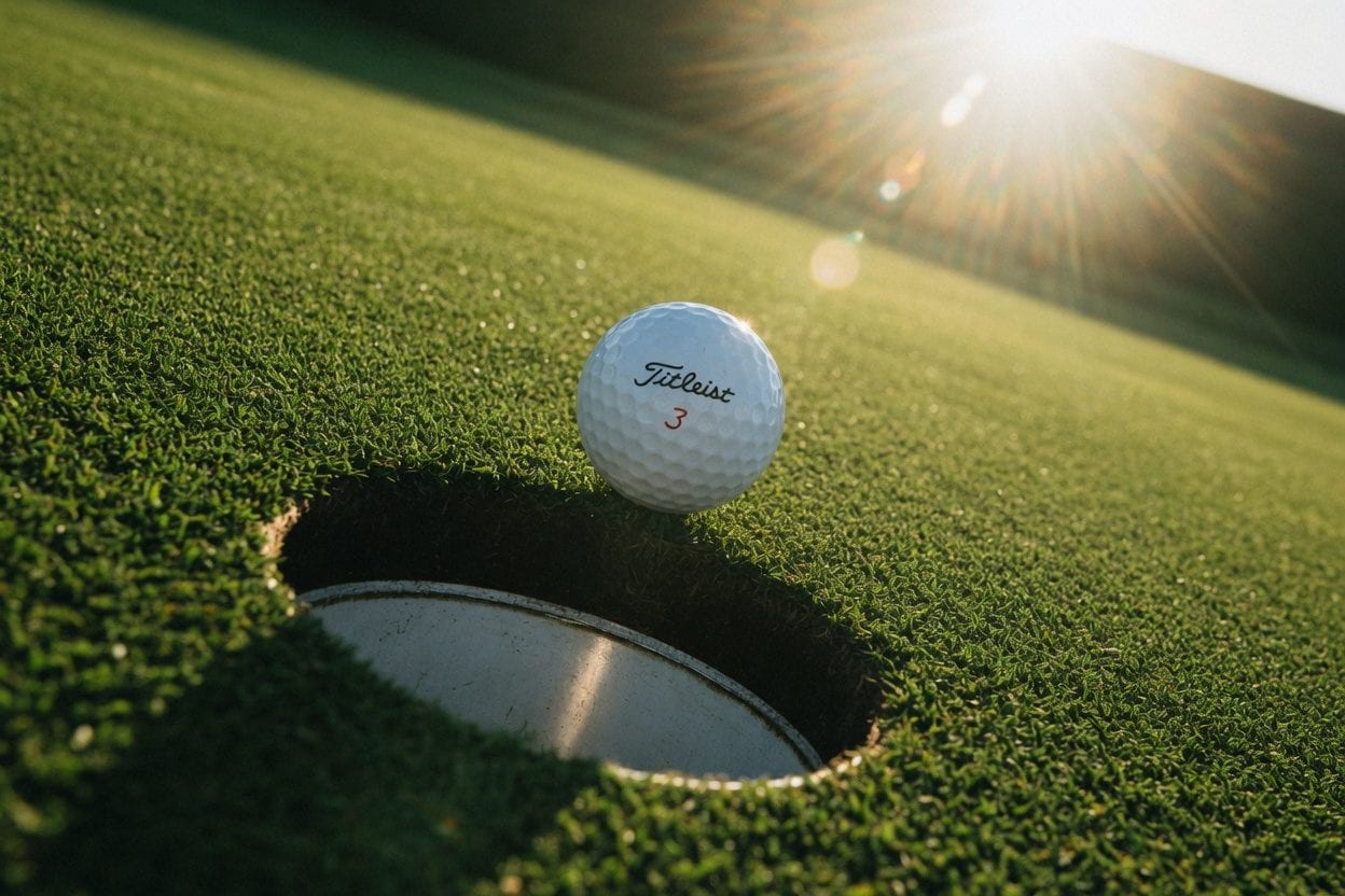 Golfer teeing off at scenic Ottawa course