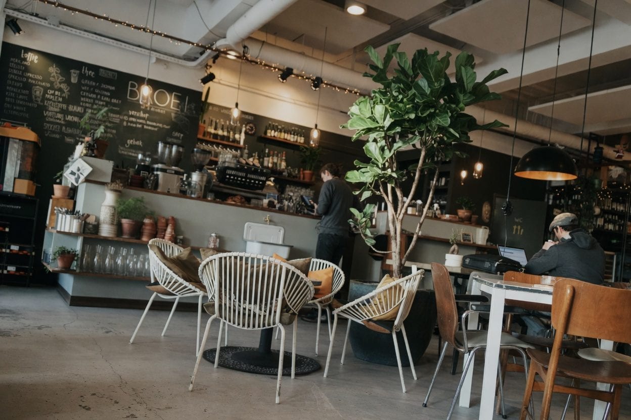 Elegant restaurant interior with cozy ambiance