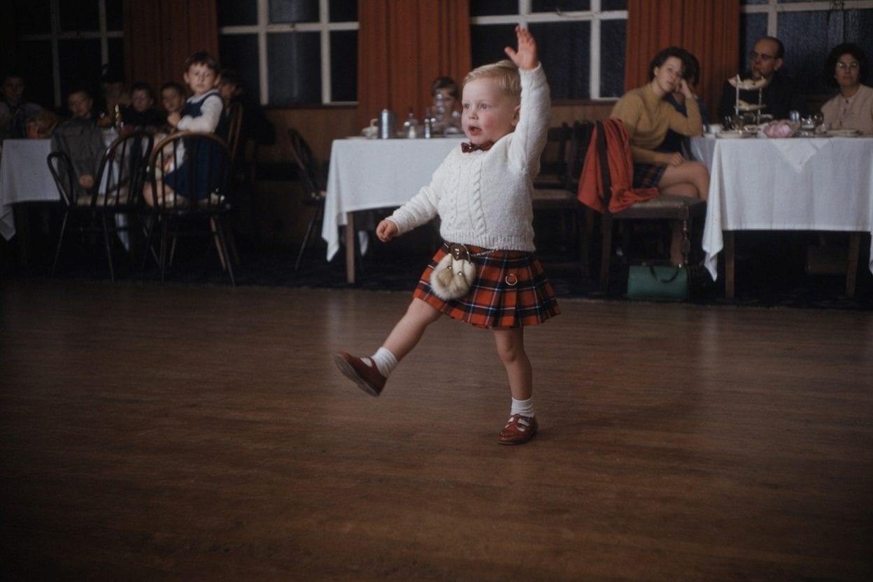 Scottish Hogmanay celebration with traditional decorations