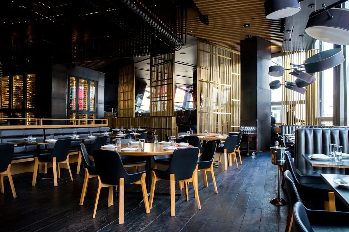 Elegant holiday dining setting at an upscale Ottawa restaurant