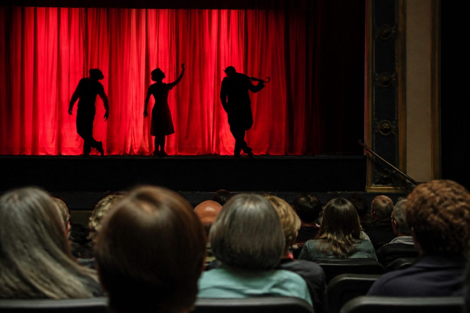 Theatre audience holiday performance