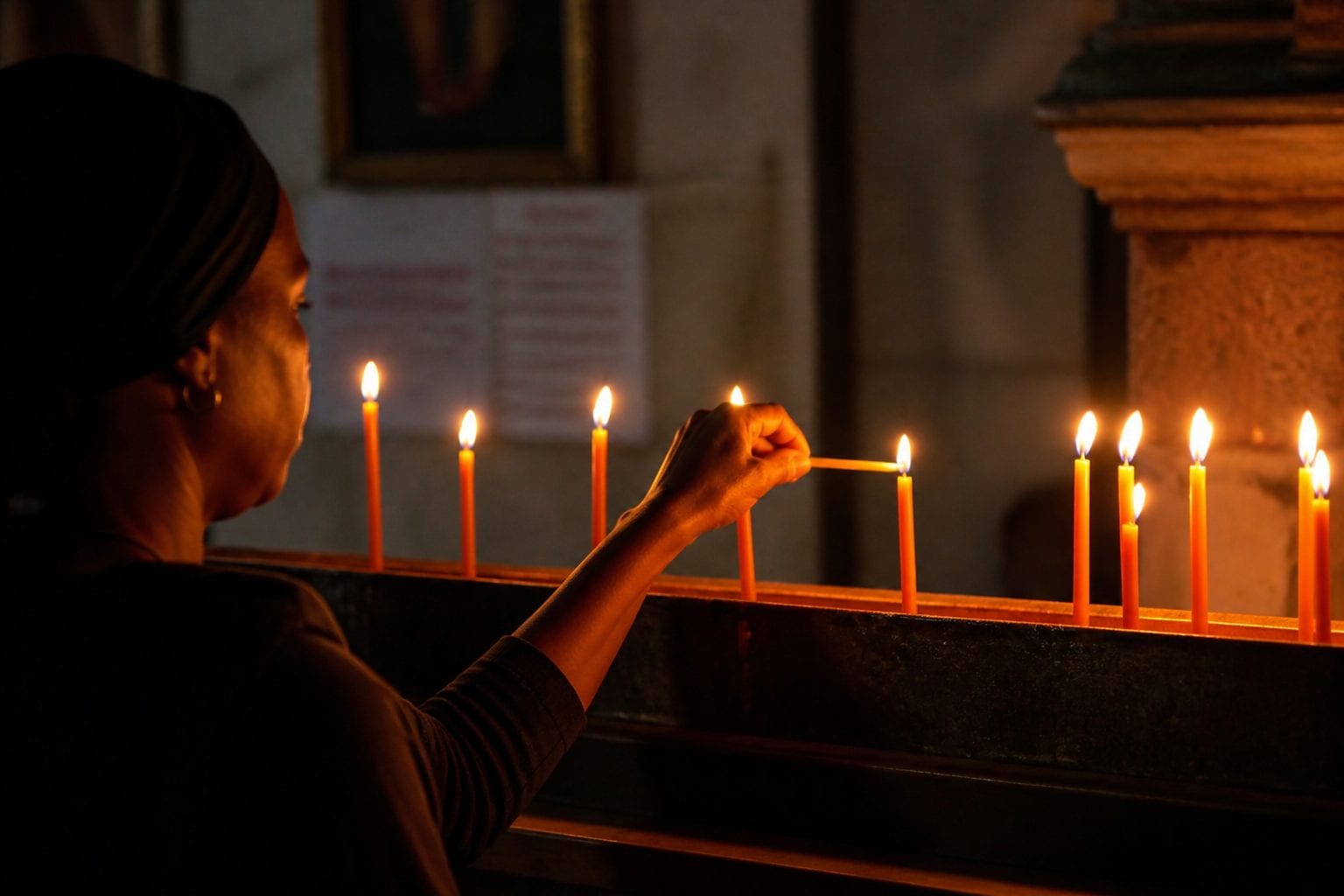 Kwanzaa kinara candles celebration
