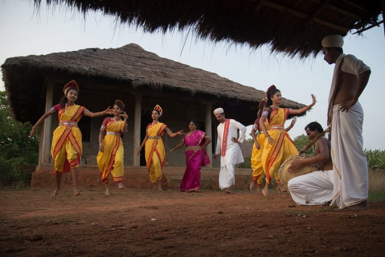 Traditional Pongal celebration with rice pot