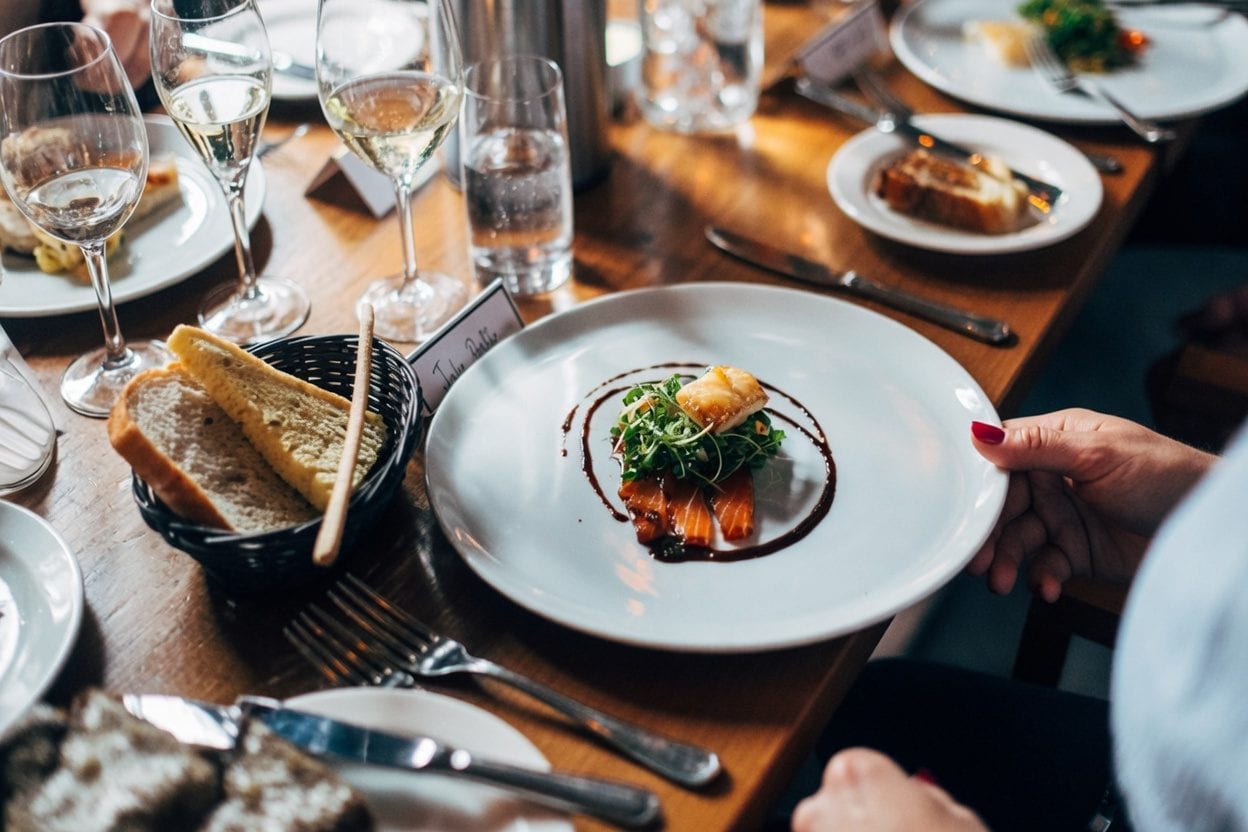 Dining at a local Manotick restaurant