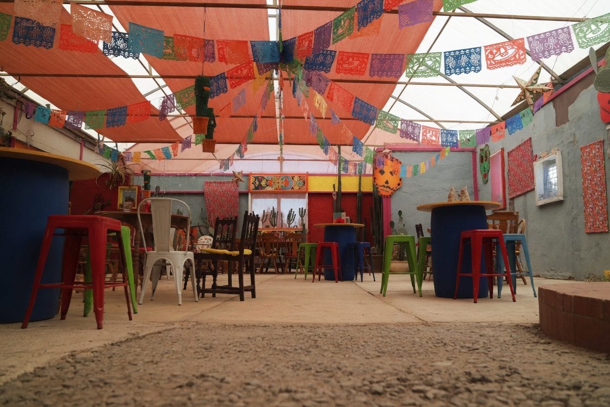Upscale Mexican restaurant interior