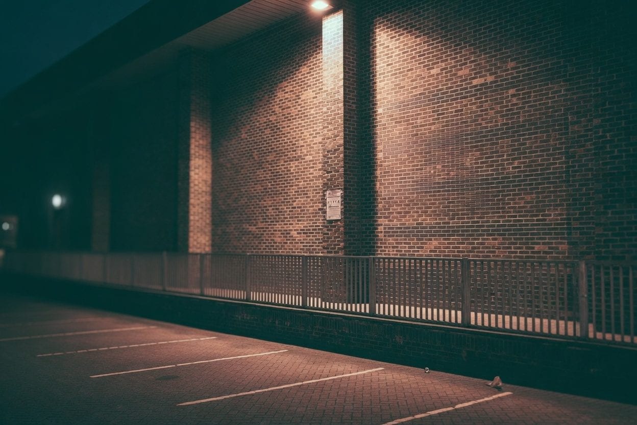 Evening parking context for high-demand suburban destinations