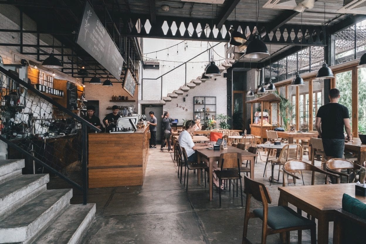 Orleans restaurant interior showing upscale dining atmosphere