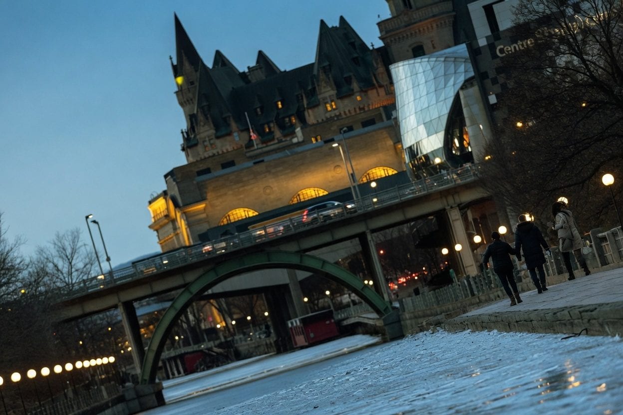 Skaters on the Rideau Canal Skateway