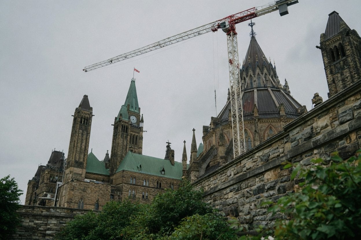 Parliament Hill lettering and Sparks Street signage