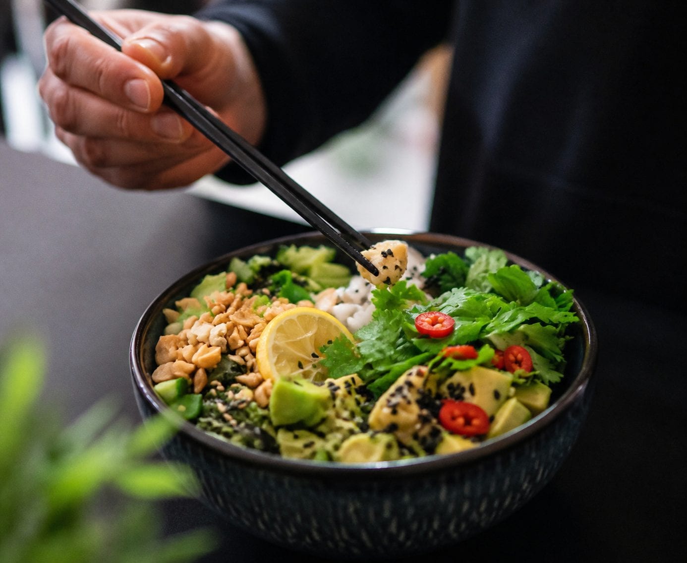 Vanier poke bowl with generous protein