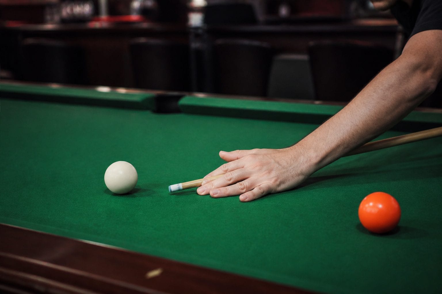 Sports bar billiards hall atmosphere in downtown Ottawa