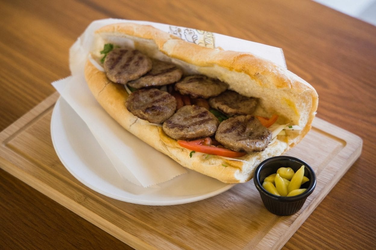Italian hoagie with deli meats