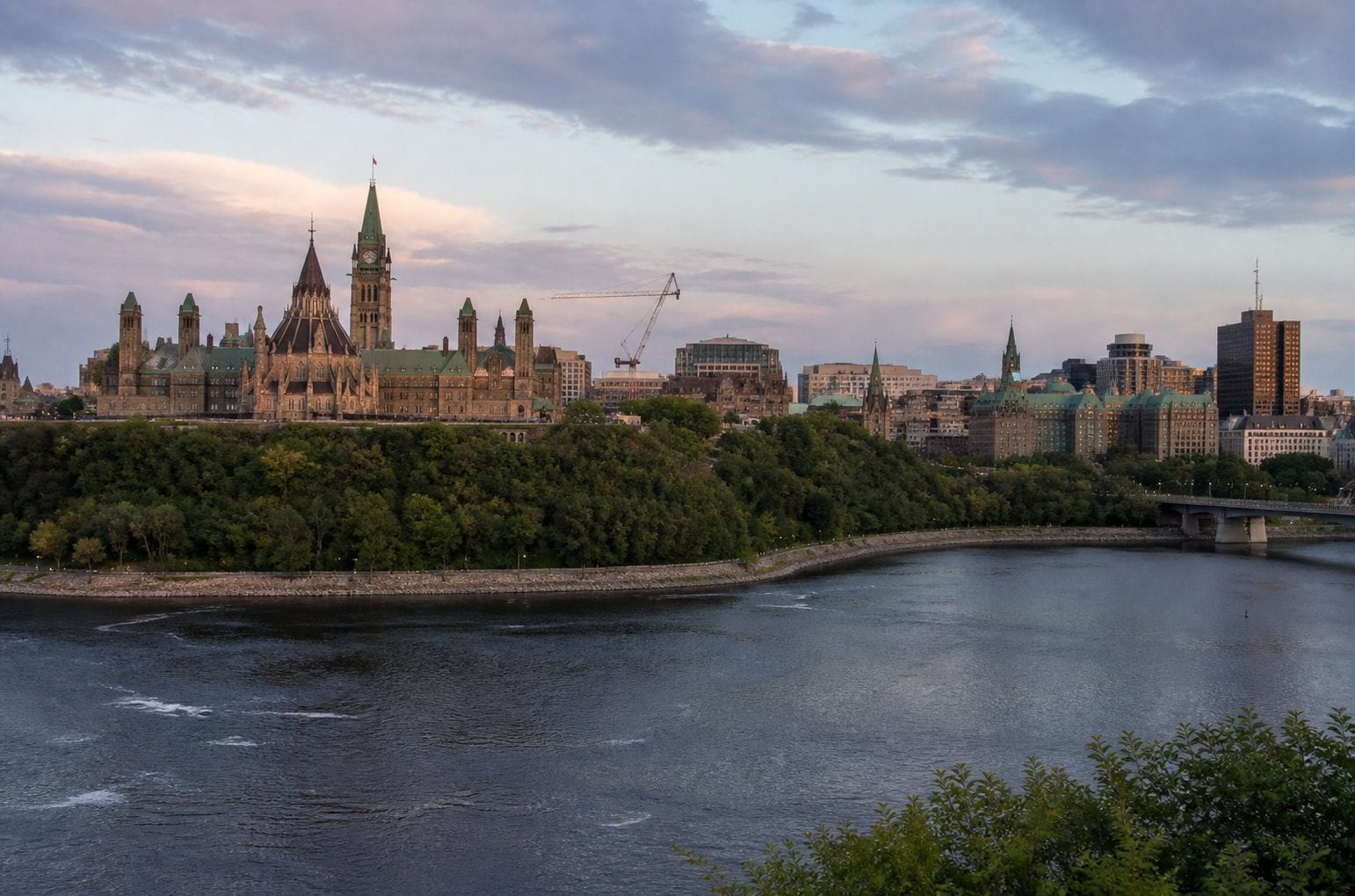 Nepean Point Parliament view Ottawa