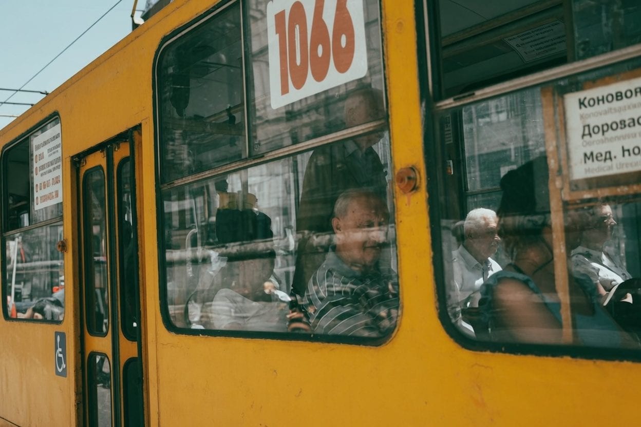 Ottawa OC Transpo bus and O-Train for seniors