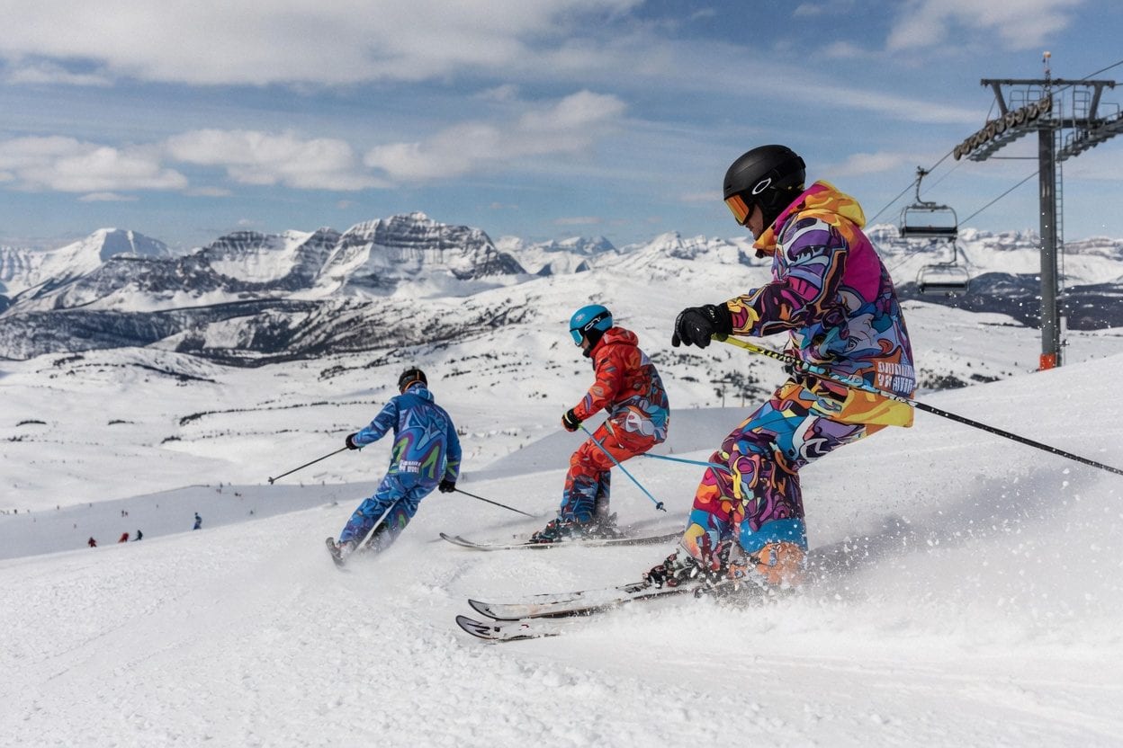 Camp Fortune slopes with skiers