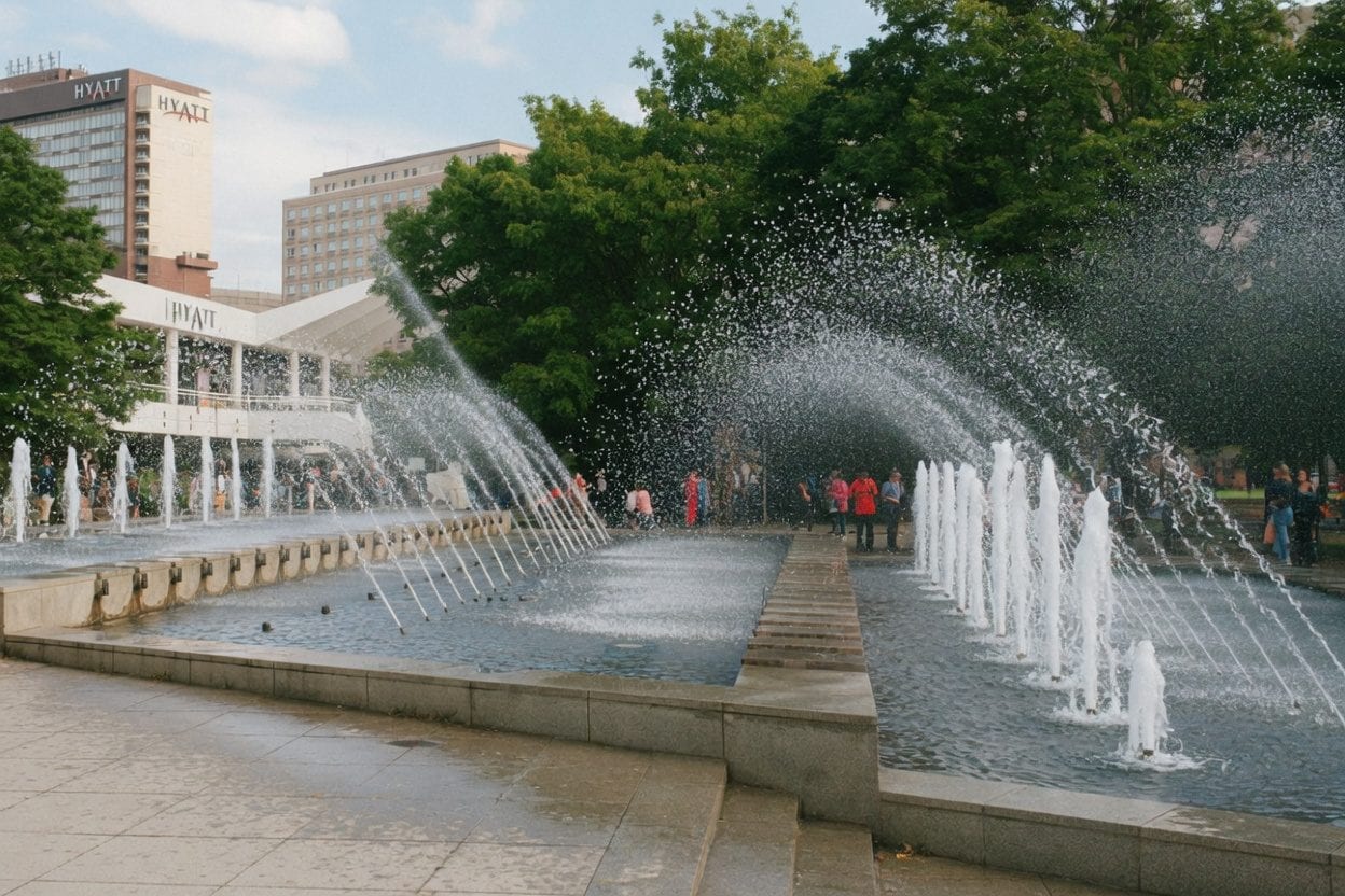 Brewer Park splash pad near Rideau River