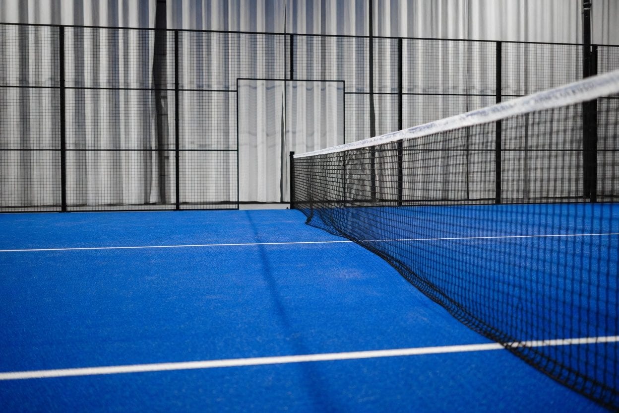Indoor tennis courts in Ottawa during winter
