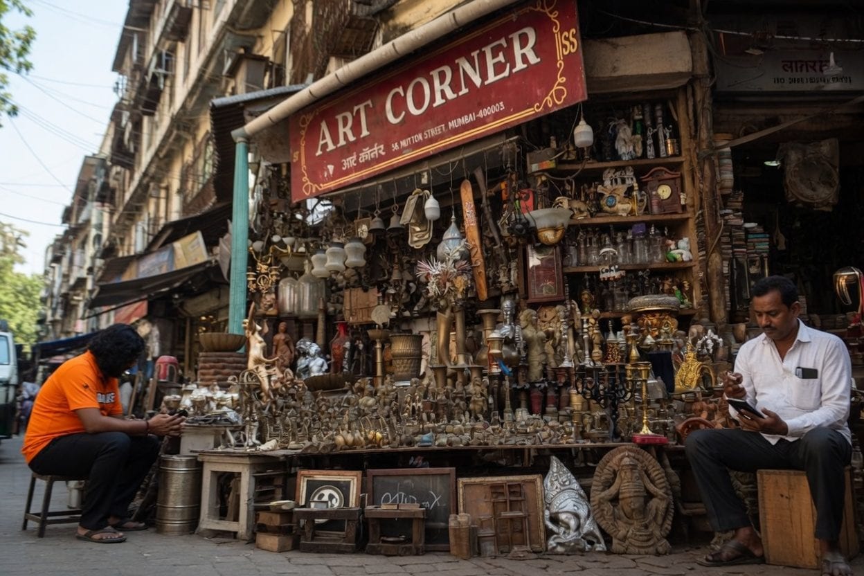 Vintage furniture and collectibles store