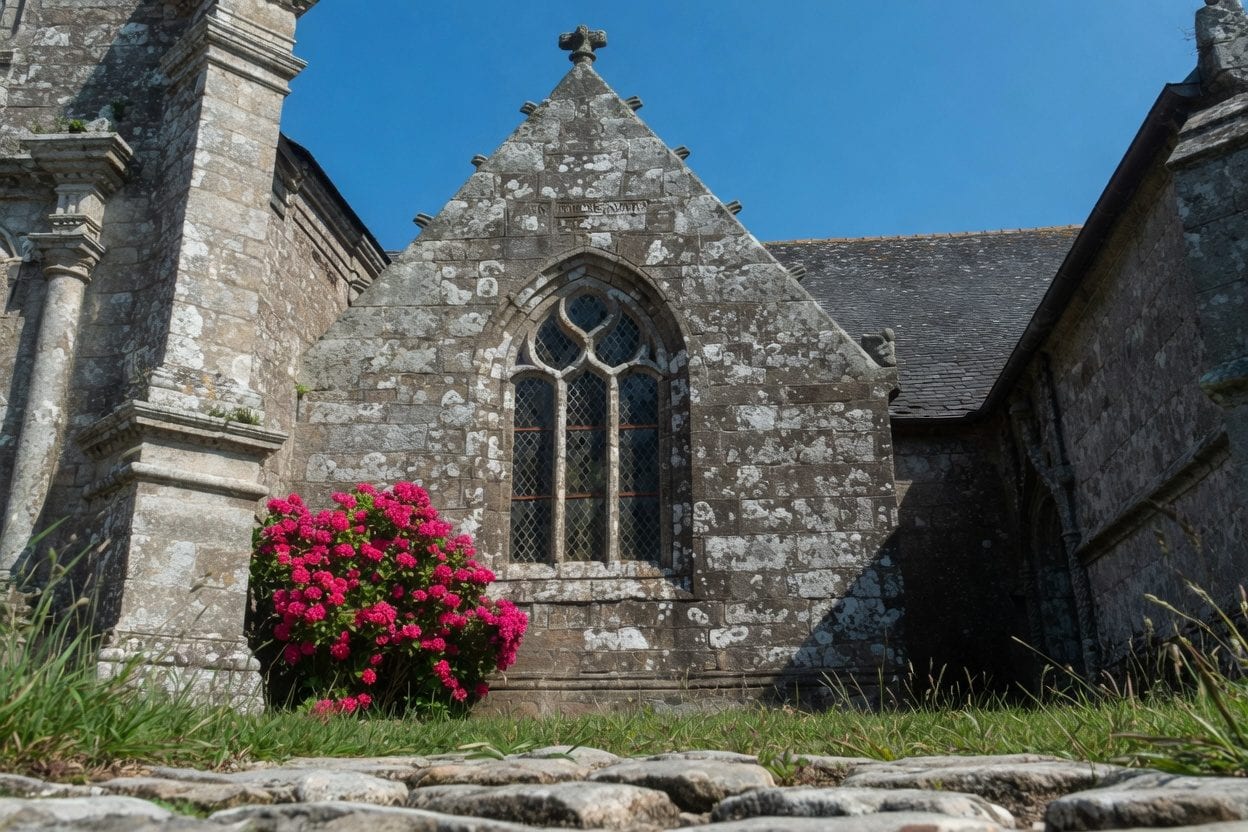 Historic francophone church and heritage streetscape in Vanier