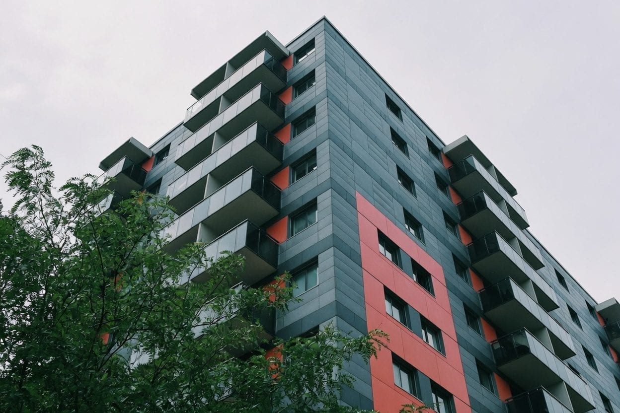 Mixed housing stock in Vanier with older low-rise and newer infill
