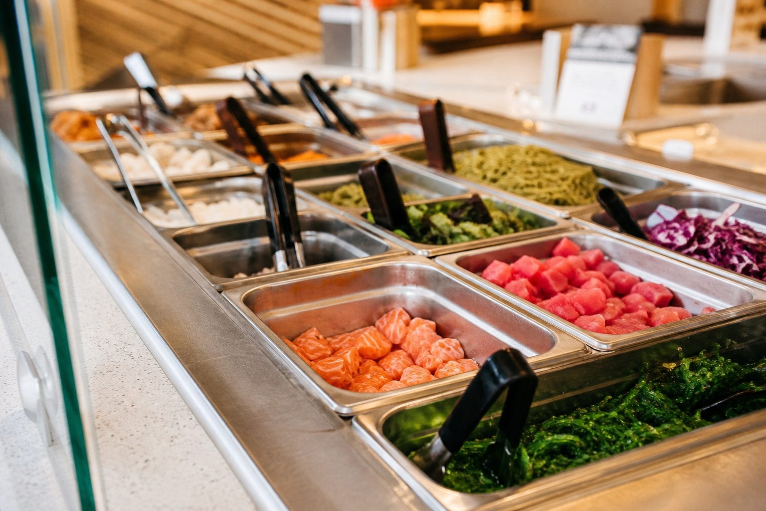 Buffet plate with vegetables