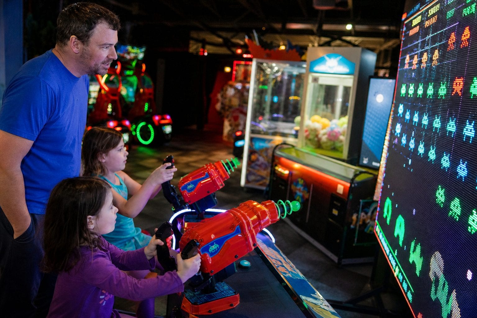 Funhaven exterior and indoor attractions
