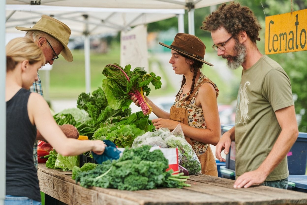 Wakefield Market vendors and produce for a Saturday morning day trip