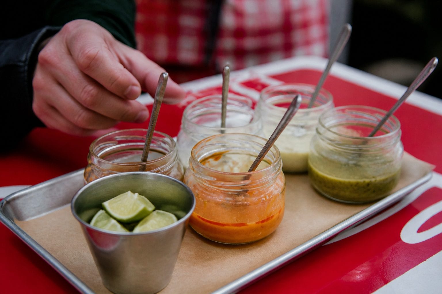 Sauce jars and wing rubs